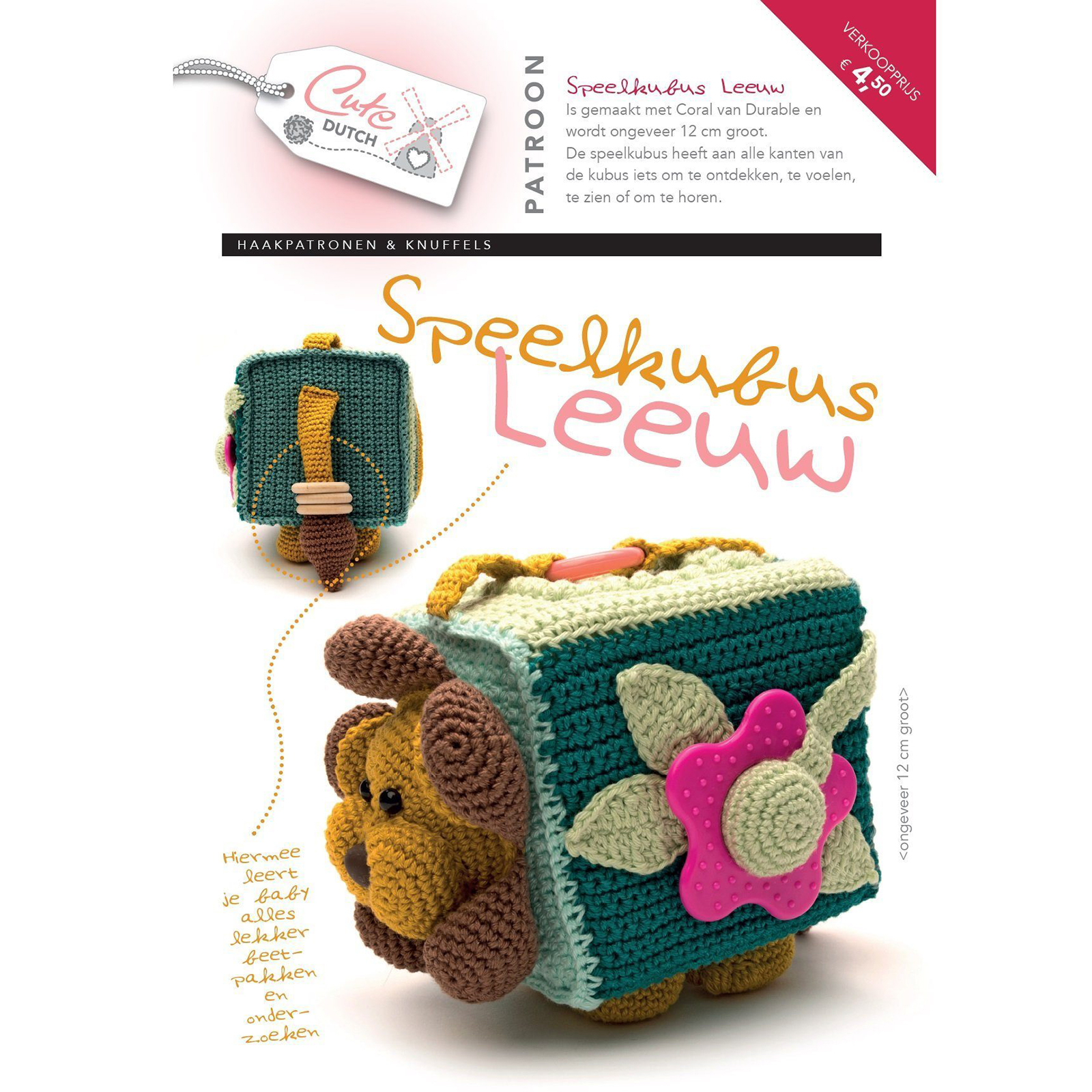 CuteDutch Patroonboekje Speelkubus Leeuw - STUK