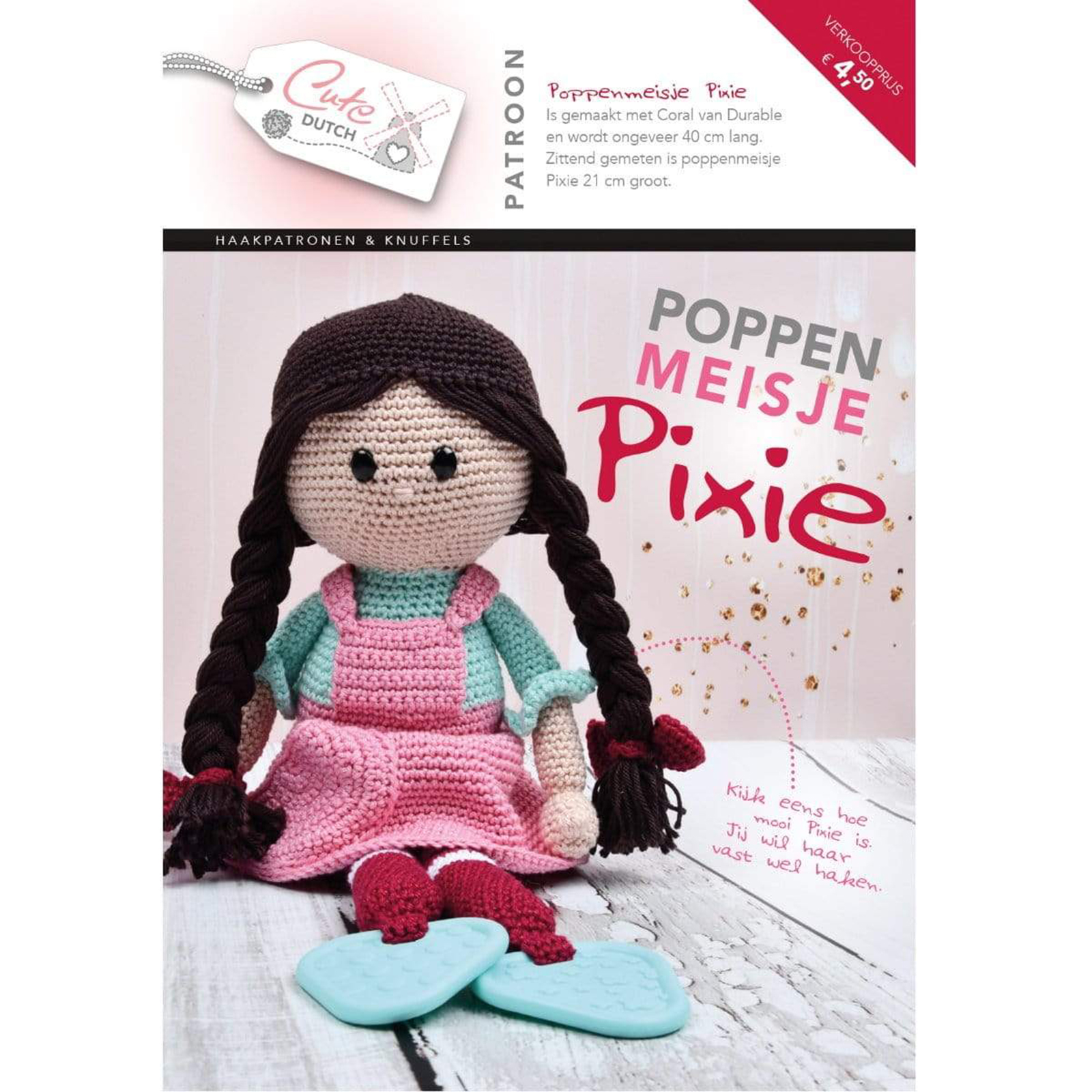 CuteDutch Patroonboekje Poppenmeisje Pixie - STUK