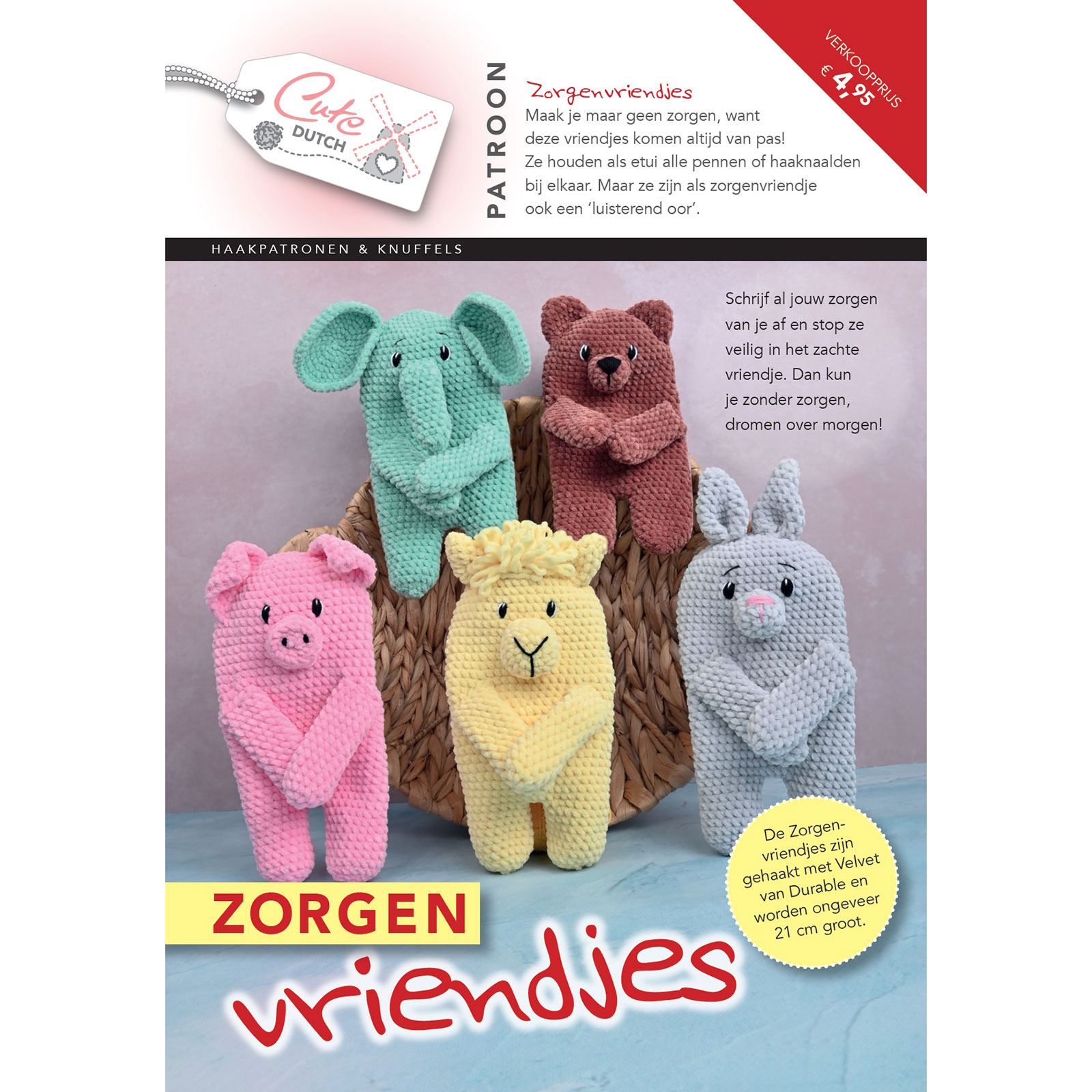 CuteDutch patroonboekje Zorgenvriendjes ISBN 9789083483740 Nederlands - STUK