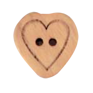 Dill 007.231464 Houten knopen 2 gaats 15 mm - STUK
