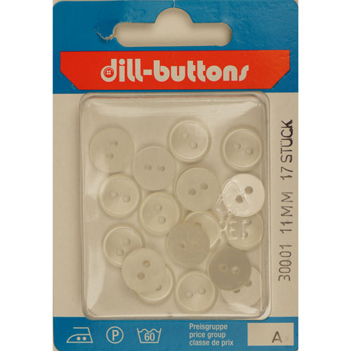 Dill 007.30001 Blouse knopen 2 gaats 11 mm - Kaart