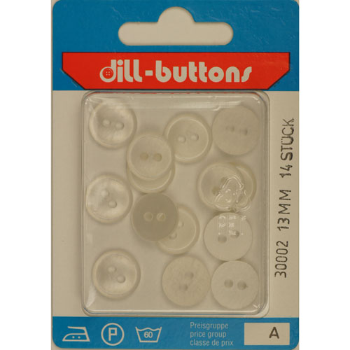 Dill 007.30002 Blouse knopen 2 gaats 13 mm - Kaart