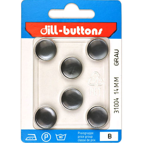 Dill 007.31004 Unigekleurde knopen achtersteek 14 mm - Kaart