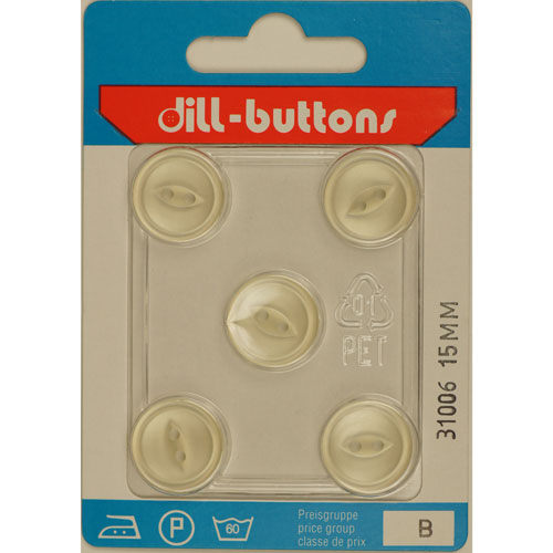 Dill 007.31006 Blouse knopen 2 gaats 15 mm - Kaart