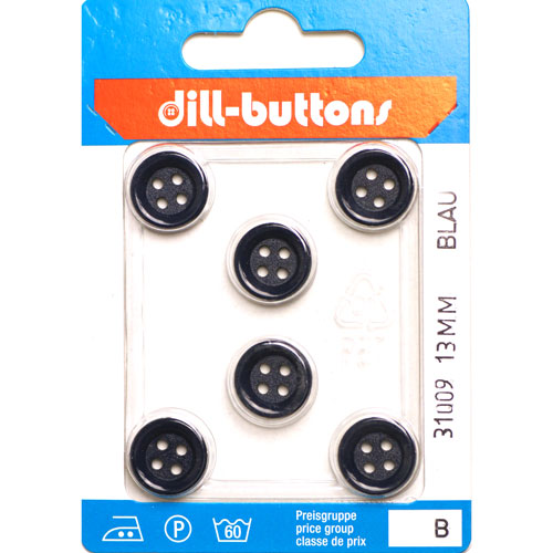 Dill 007.31009 Blouse knopen 4 gaats 13 mm - Kaart