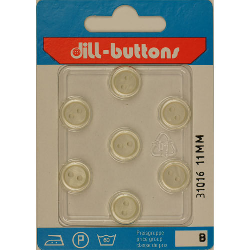 Dill 007.31016 Blouse knopen 2 gaats 11 mm - Kaart