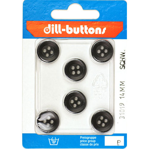 Dill 007.31019 Blouse knopen 4 gaats 14 mm - Kaart