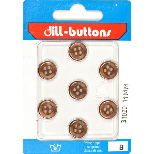 Dill 007.31020 Blouse knopen 4 gaats 11 mm - Kaart