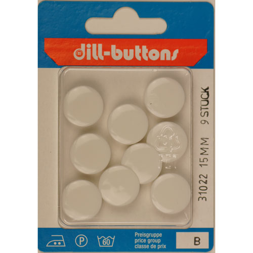 Dill 007.31022 Blouse knopen achtersteek 15 mm - Kaart