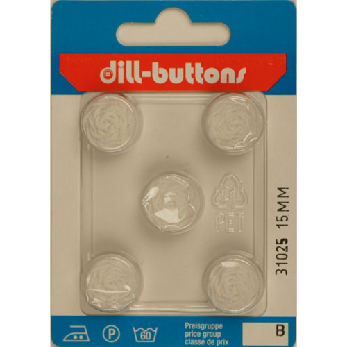 Dill 007.31025 Glitter knopen achtersteek 15 mm - Kaart
