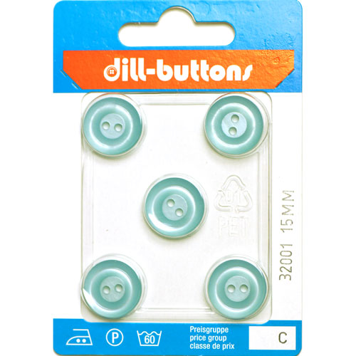 Dill 007.32001 Blouse knopen 2 gaats 15 mm - Kaart