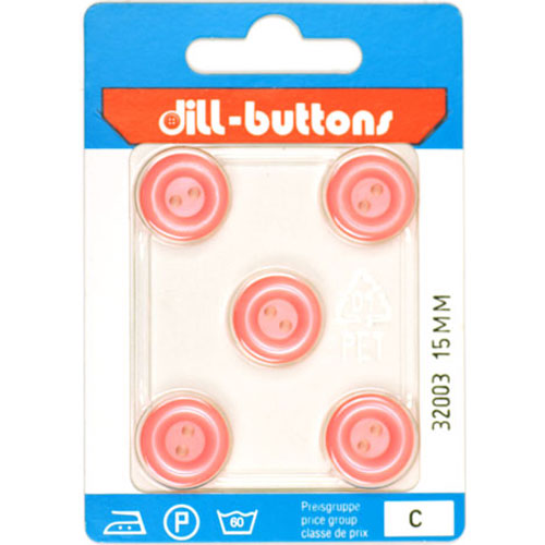 Dill 007.32003 Blouse knopen 2 gaats 15 mm - Kaart