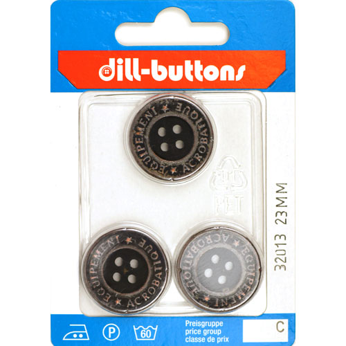 Dill 007.32013 Metalen knopen 4 gaats 23 mm - Kaart
