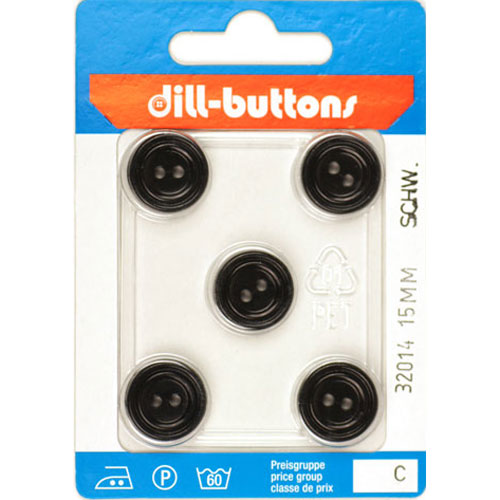 Dill 007.32014 Blouse knopen 2 gaats 15 mm - Kaart