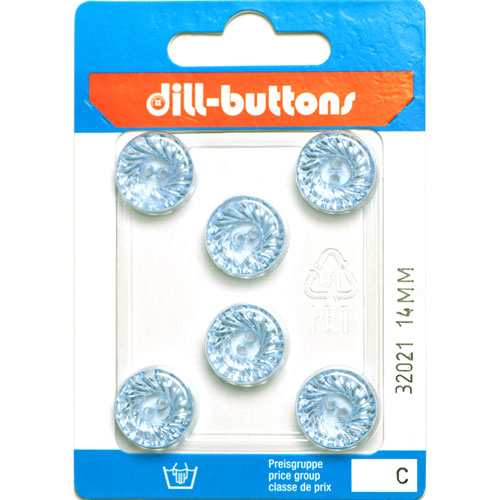 Dill 007.32021 Transparante knopen 2 gaats 14 mm - Kaart