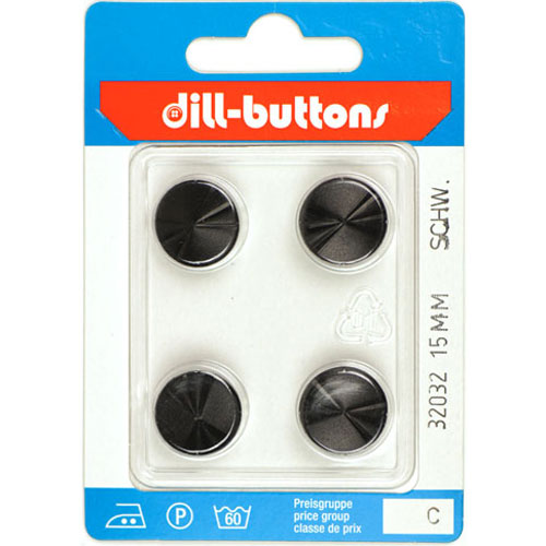 Dill 007.32032 Fashion knopen achtersteek 15 mm - Kaart