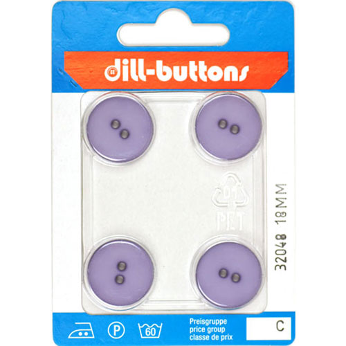 Dill 007.32048 Unigekleurde knopen 2 gaats 18 mm - Kaart