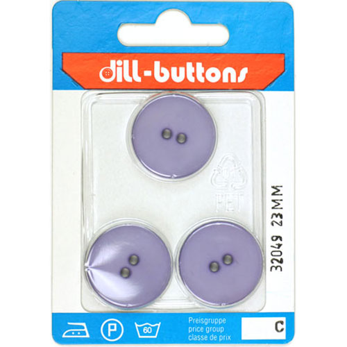 Dill 007.32049 Unigekleurde knopen 2 gaats 23 mm - Kaart