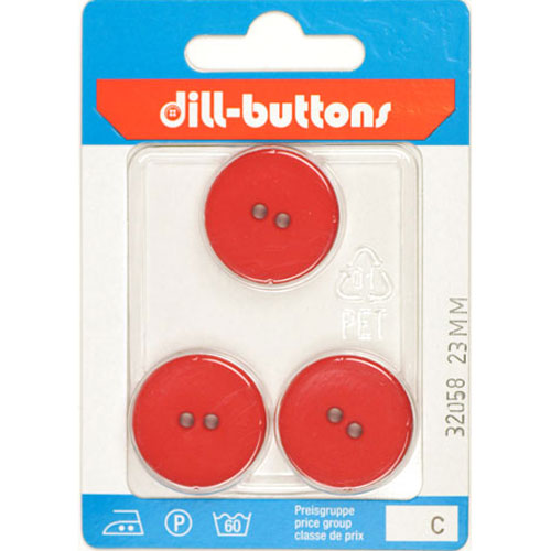 Dill 007.32058 Unigekleurde knopen 2 gaats 23 mm - Kaart