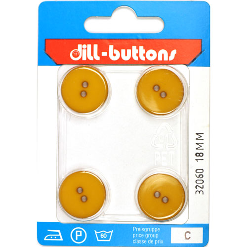 Dill 007.32060 Unigekleurde knopen 2 gaats 18 mm - Kaart