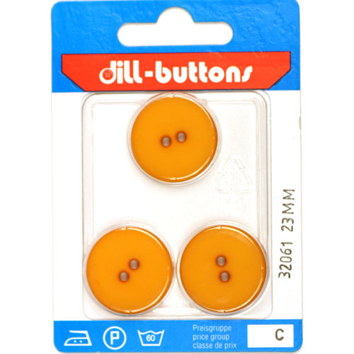 Dill 007.32061 Unigekleurde knopen 2 gaats 23 mm - Kaart