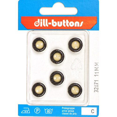Dill 007.32071 Fashion knopen 2 gaats 11 mm - Kaart