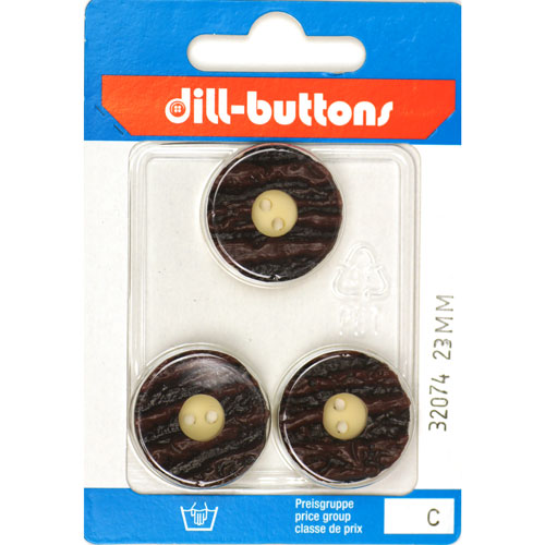 Dill 007.32074 Fashion knopen 2 gaats 23 mm - Kaart