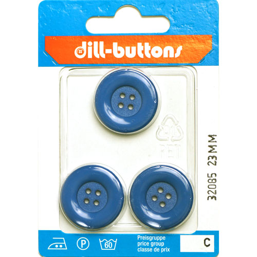 Dill 007.32085 Unigekleurde knopen 4 gaats 23 mm - Kaart