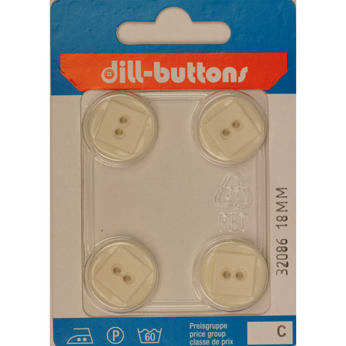 Dill 007.32086 Fashion knopen 2 gaats 18 mm - Kaart