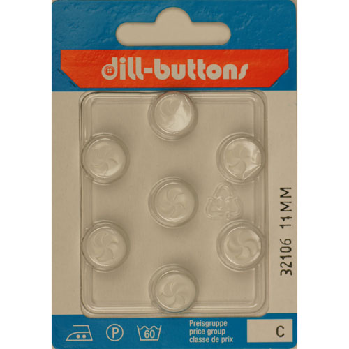 Dill 007.32106 Blouse knopen achtersteek 11 mm - Kaart