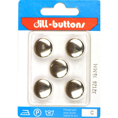 Dill 007.32128 Metalen knopen achtersteek 15 mm - Kaart