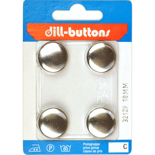 Dill 007.32129 Metalen knopen achtersteek 18 mm - Kaart