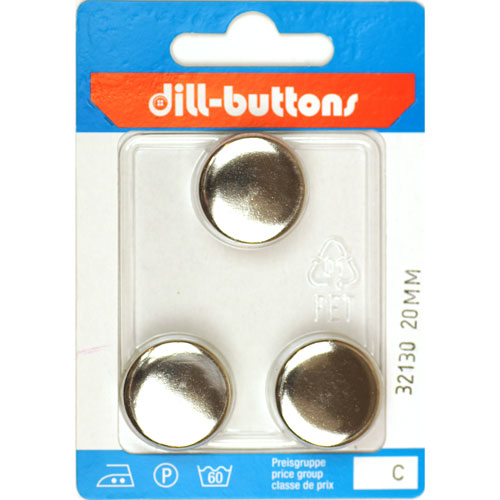 Dill 007.32130 Metalen knopen achtersteek 20 mm - Kaart