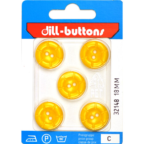 Dill 007.32148 Unigekleurde knopen 2 gaats 18 mm - Kaart
