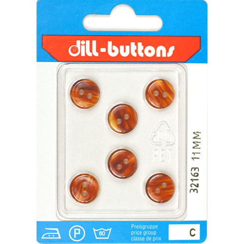Dill 007.32163 Gemeleerde blazer knopen 2 gaats 11 mm - Kaart