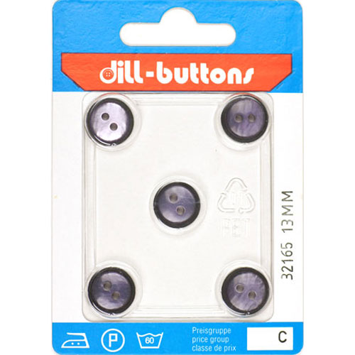 Dill 007.32165 Unigekleurde knopen 2 gaats 13 mm - Kaart