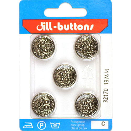 Dill 007.32170 Knopen achtersteek 18 mm - Kaart