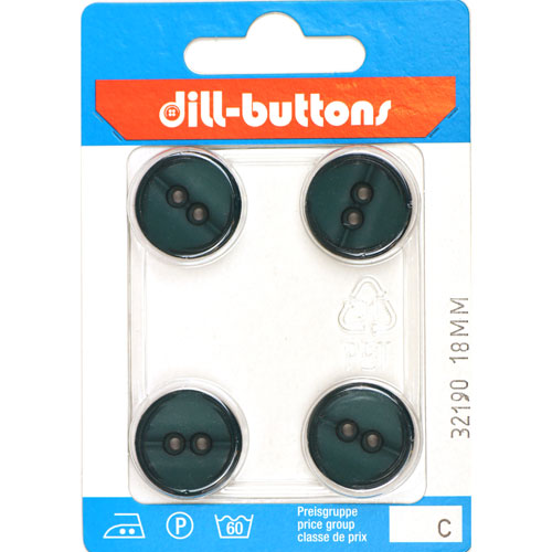 Dill 007.32190 Unigekleurde knopen 2 gaats 18 mm - Kaart