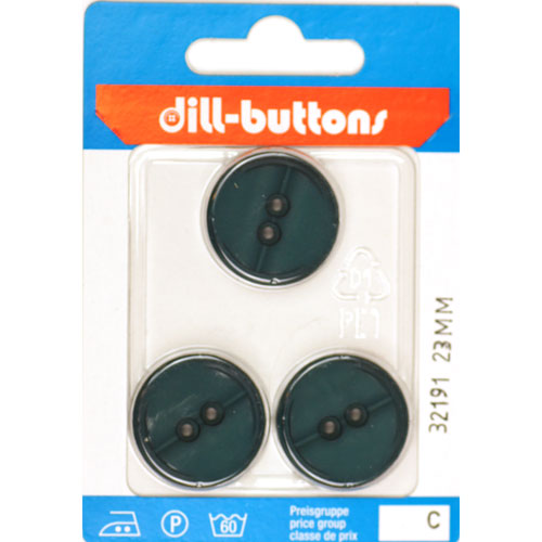Dill 007.32191 Unigekleurde knopen 2 gaats 23 mm - Kaart