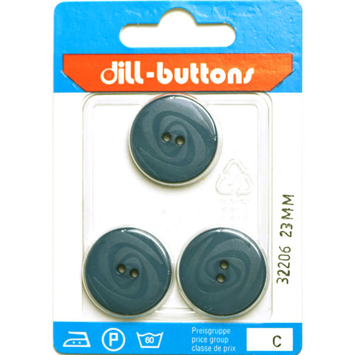 Dill 007.32206 Unigekleurde knopen 2 gaats 23 mm - Kaart