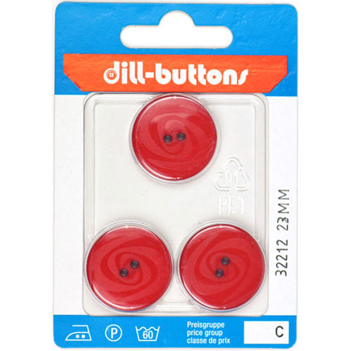 Dill 007.32212 Unigekleurde knopen 2 gaats 23 mm - Kaart