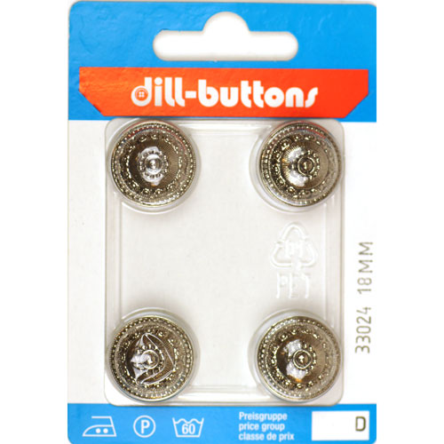 Dill 007.33024 Knopen achtersteek 18 mm - Kaart