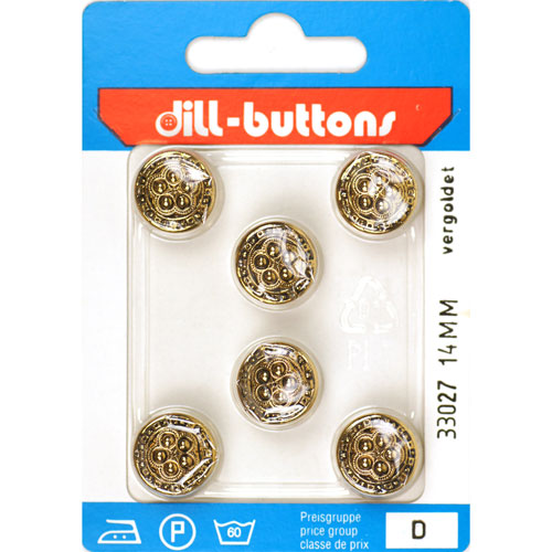 Dill 007.33027 Knopen achtersteek 14 mm - Kaart