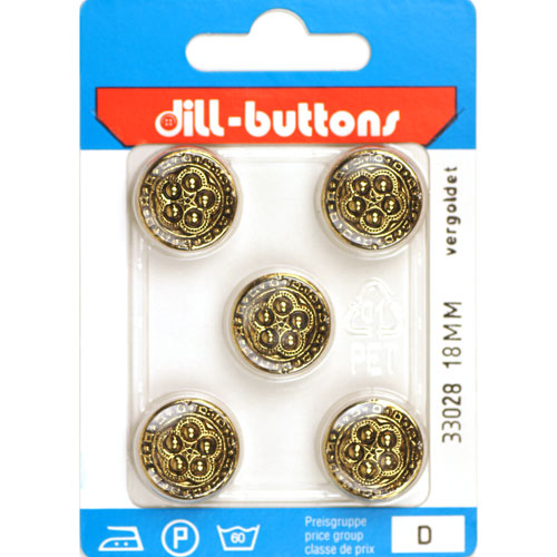 Dill 007.33028 Knopen achtersteek 18 mm - Kaart