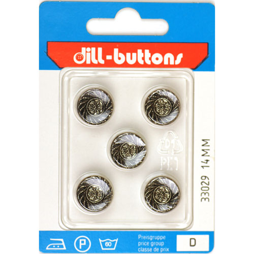 Dill 007.33029 Knopen achtersteek 14 mm - Kaart