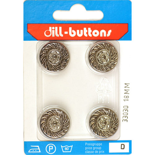 Dill 007.33030 Knopen achtersteek 18 mm - Kaart