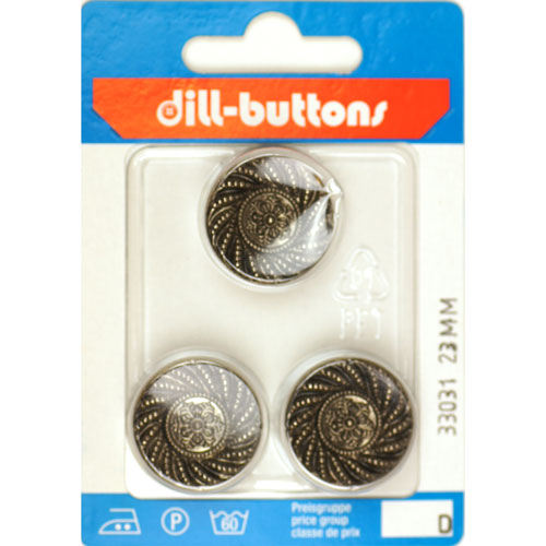 Dill 007.33031 Knopen achtersteek 23 mm - Kaart