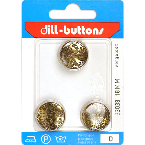 Dill 007.33038 Knopen achtersteek 18 mm - Kaart