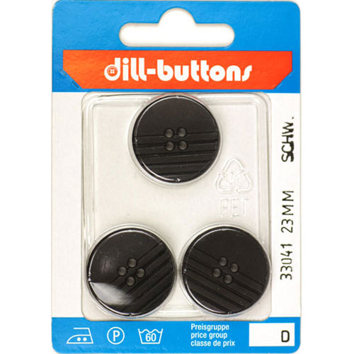 Dill 007.33041 Unigekleurde knopen 4 gaats 23 mm - Kaart