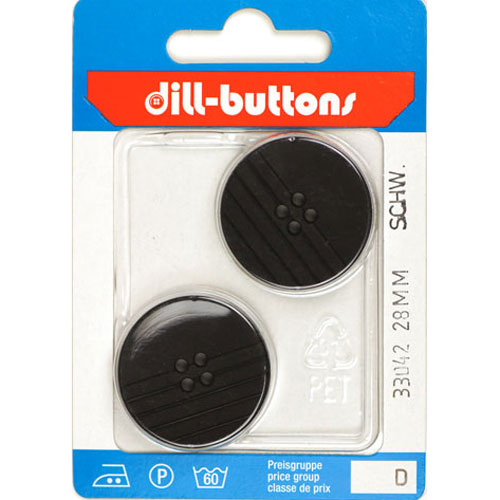 Dill 007.33042 Unigekleurde knopen 4 gaats 28 mm - Kaart